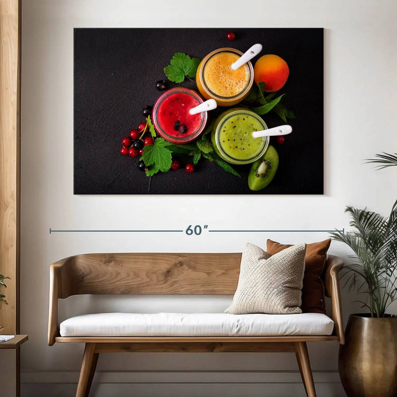 Yarlin Assorted Fruit Smoothies, 34" H x 51" W