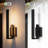 15 In. 1-Light Sand Black Integrated LED Outdoor Wall Sconce - Dimmable 3000K, Wet Rated, Contemporary Style