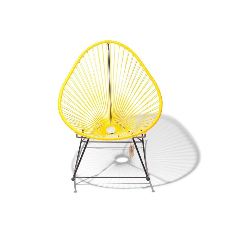 Chaise berçante Dreyton Acapulco (ensemble de 2), Jaune