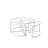Auob Extendable Glass Solid Coffee Table