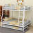 Metal Bunk Bed with Trundle-112510109-102095730