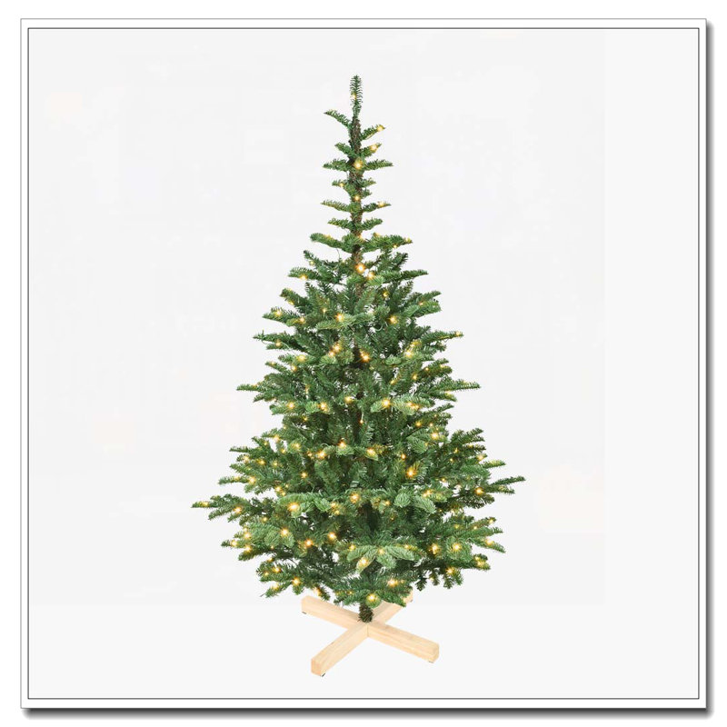 Arbre de Noël illuminé 5 pi avec 200 lumières DEL blanc chaud