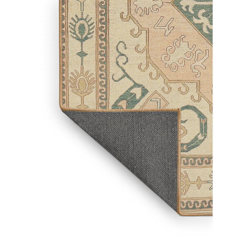 Tapis beige Southwestern, Rectangle 7 pi x 10 pi