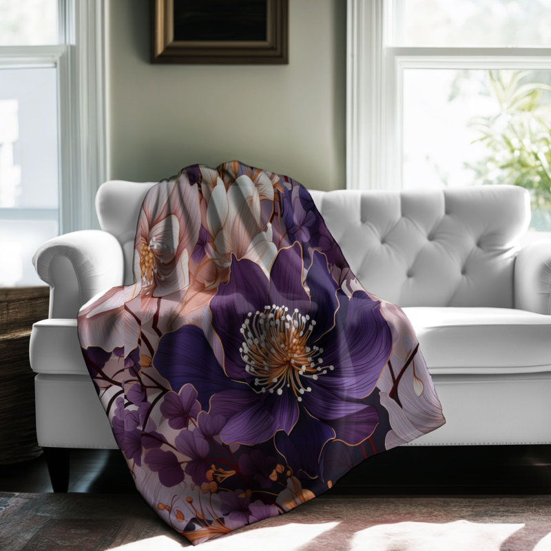 Primrose Petals - 1 pièce Sherpa Premium, Lit simple