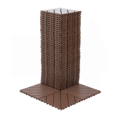 Carreaux de terrasse en plastique emboîtables