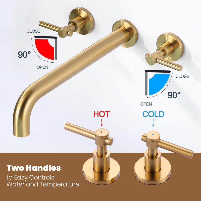 Bathroom Faucet, Brushed Gold