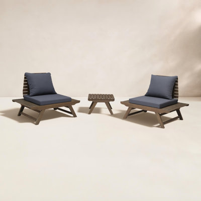 Cason 2 - Person Acacia Patio Seating Group