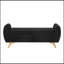 Banc rembourré en velours côtelé avec rangement rabattable-436705479