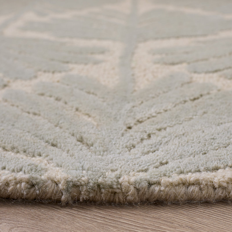 Jardin 627 Hand Tufted 90% Wool; 10% Cotton Floral Rug, Round 6'