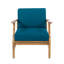 Fauteuil club Blue Wood-2531989