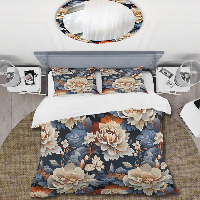 Ensemble de housse de couette Mehraz, Housse de couette pour grand lit et 2 taies décor