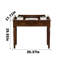 Bureau en bois d'hévéa de style rétro-1912828754