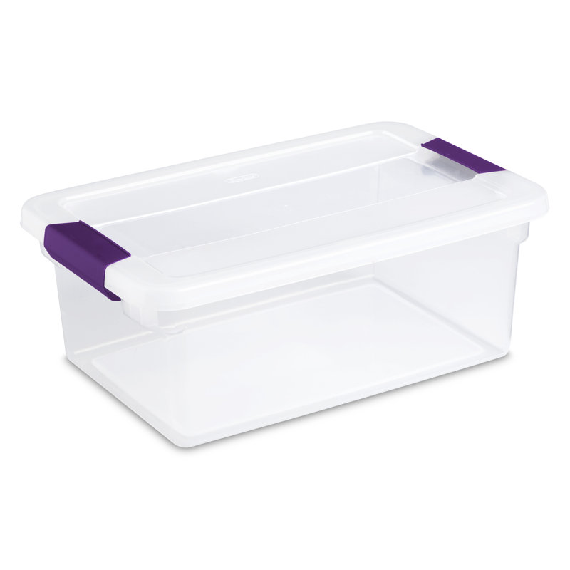 Sterilite Clear View Storage Container Tote w/ Latching Lid