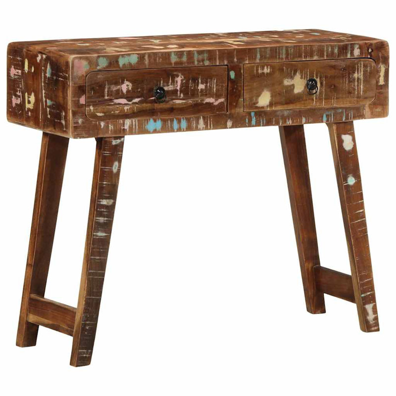 90cm Solid Wood Console Table, Brown