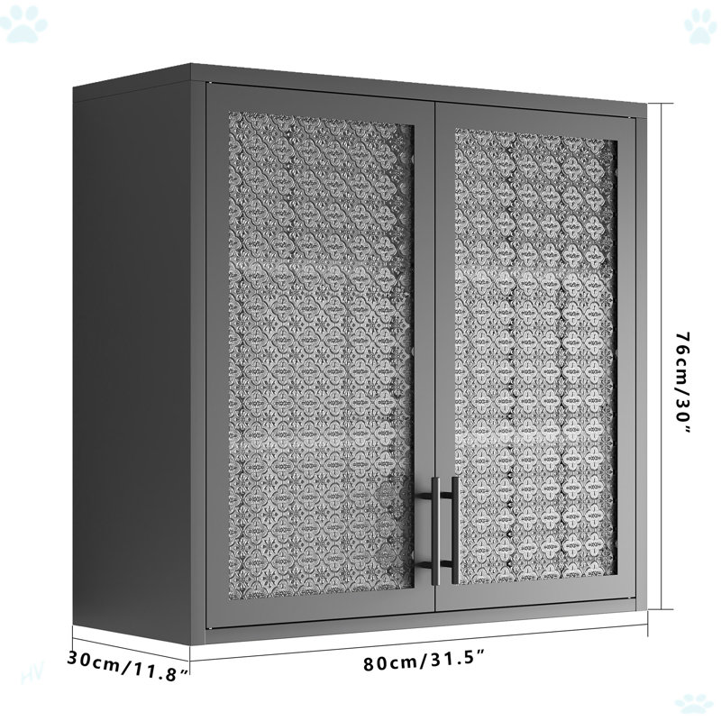 Armoire de rangement murale de style rétro
