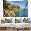 Peinture bleu été tapisserie de mer Landscape-28505149