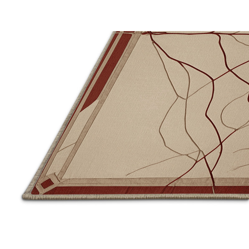 Linear Echoes Rug, Rectangle 5' x 8'