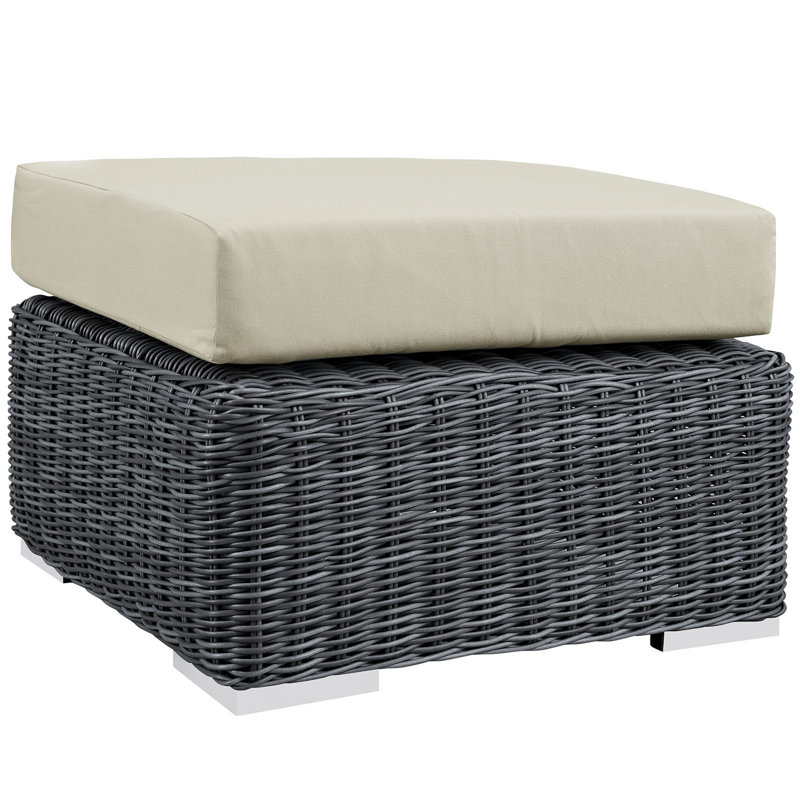 Repose-pieds d'extérieur Modway Modrest Invite, Toile Sunbrella® beige antique