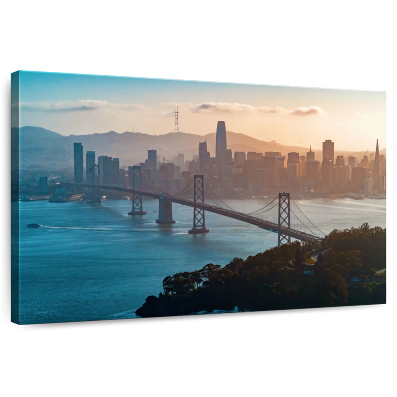 Lilie Festive San Francisco Skyline, 8" H x 12" W