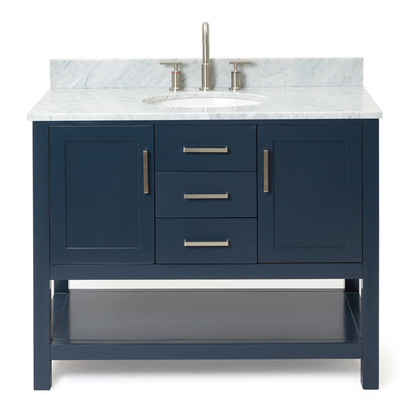 Bayhill 43'' W Single Vanity, Midnight Blue