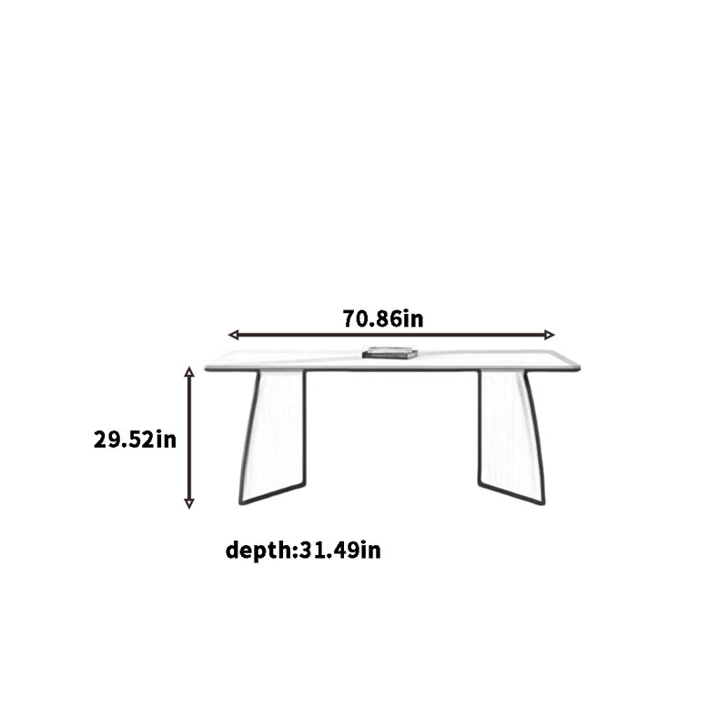 Dakeria, H 29,52 po x L 70,86 po x l 31,49 po