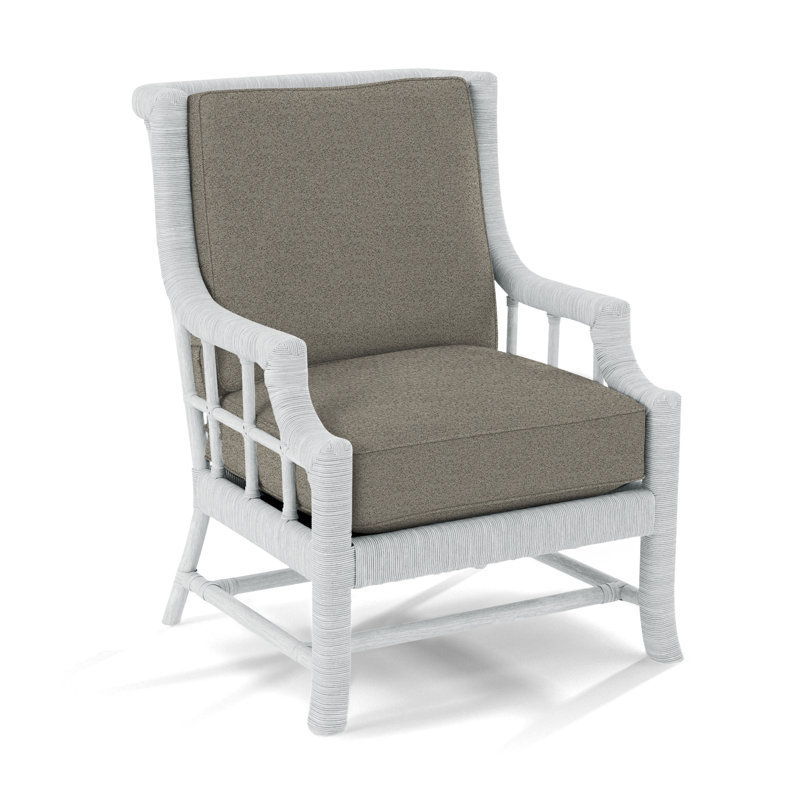 Lafayette Armchair, Frost White, White Performance Fabric; 0851-94