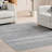Lavender Geometric Fringe Area Rug-600755063