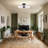 Gid 21.13 In. 3 Light Integrated LED Black Modern Semi Flush
