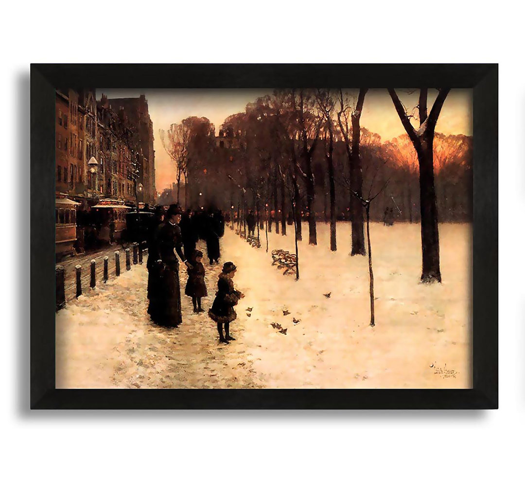 Gerahmtes Leinwandbild Boston In Everyday Twilight von Hassam