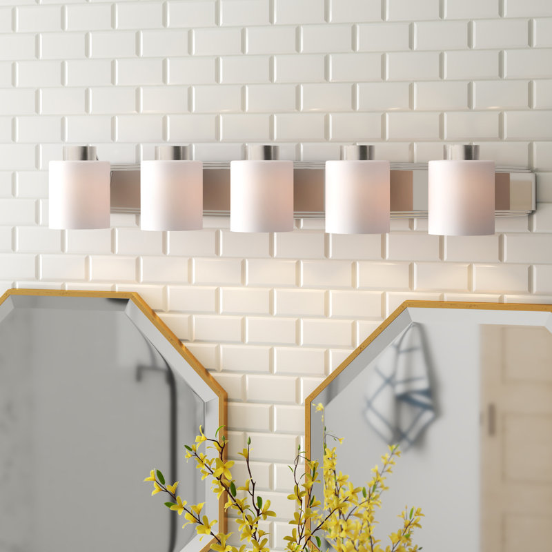 Amaresh 5 - Light Dimmable Vanity Light, Satin Nickel
