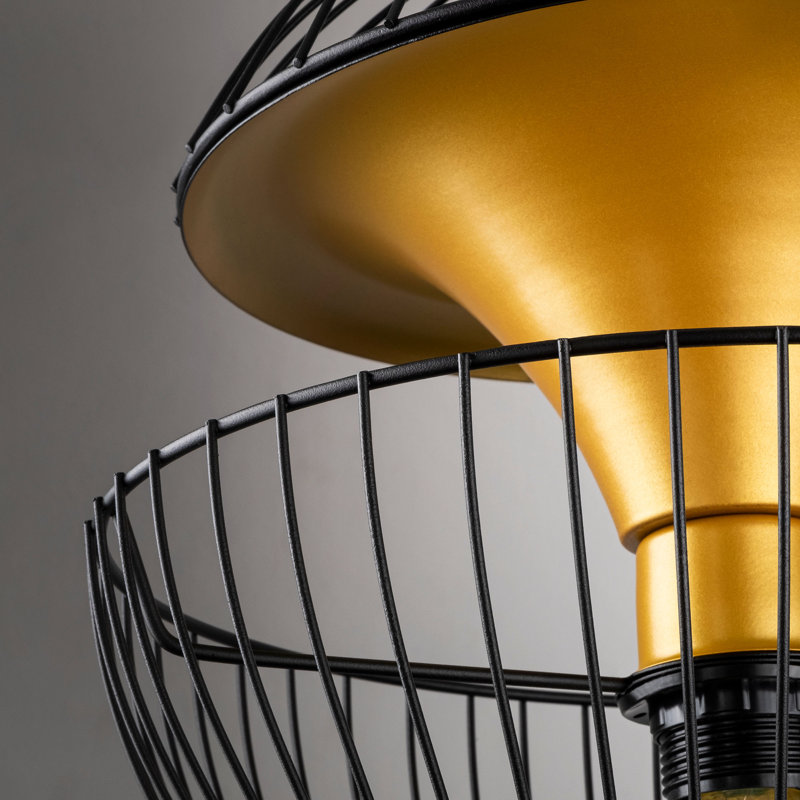 Luminaire suspendu sphère 3 lumières Milagros, Noir
