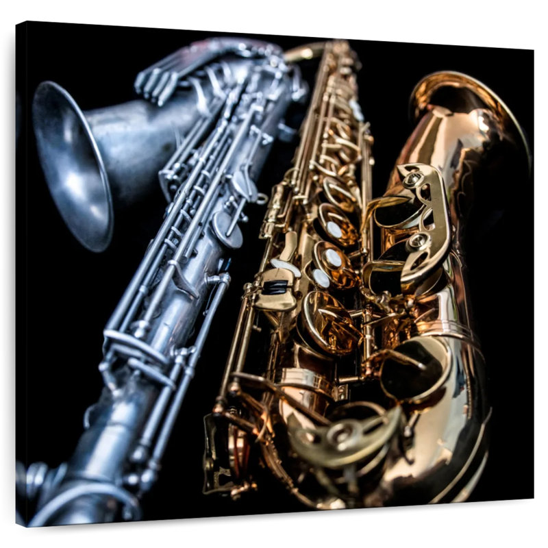 Duo de saxophone Abarca, H 20 po x l 20 po