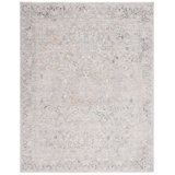 Oriental Area Rug in Gray/Gold