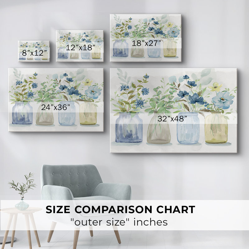 Blue Pickings -Gallery Wrapped Cavas, 12X18