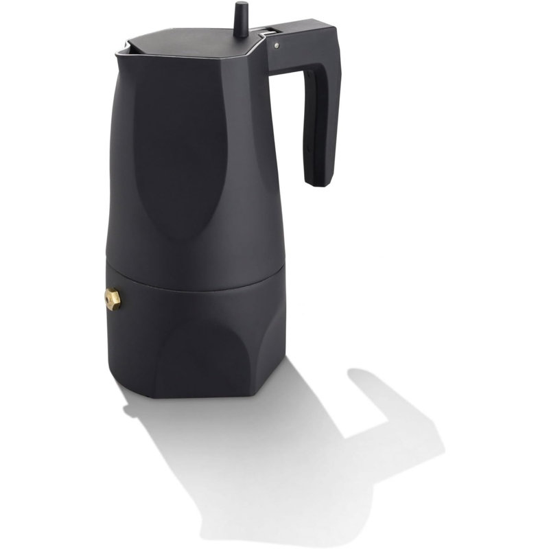 Ossidiana Espresso Coffee Maker, Black, 3 Cup