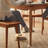 Black Rectangular Stone with Solid Dining Table For Dining Room/Kitchen-654389732-654389728