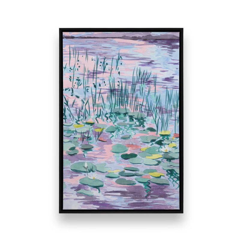 «Blush of the Sunset Sun I» par Melissa Wang, reproduction d'art, Noir, H 16 po x l 12 po