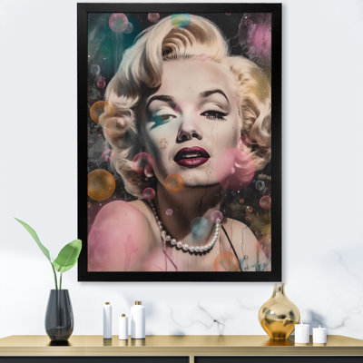 Rétro Marilyn Manroe sur toile