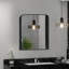 Kuddusi Metal Rectangle Mirror-2117497232