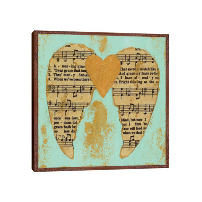 Amazing Grace Blue Gold by Ashley Bradley - Print on Canvas