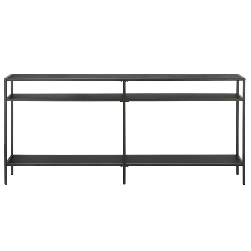 Gibbs 55"-64" Console Table, 29" H x 64" W x 12" D, Blackened Bronze
