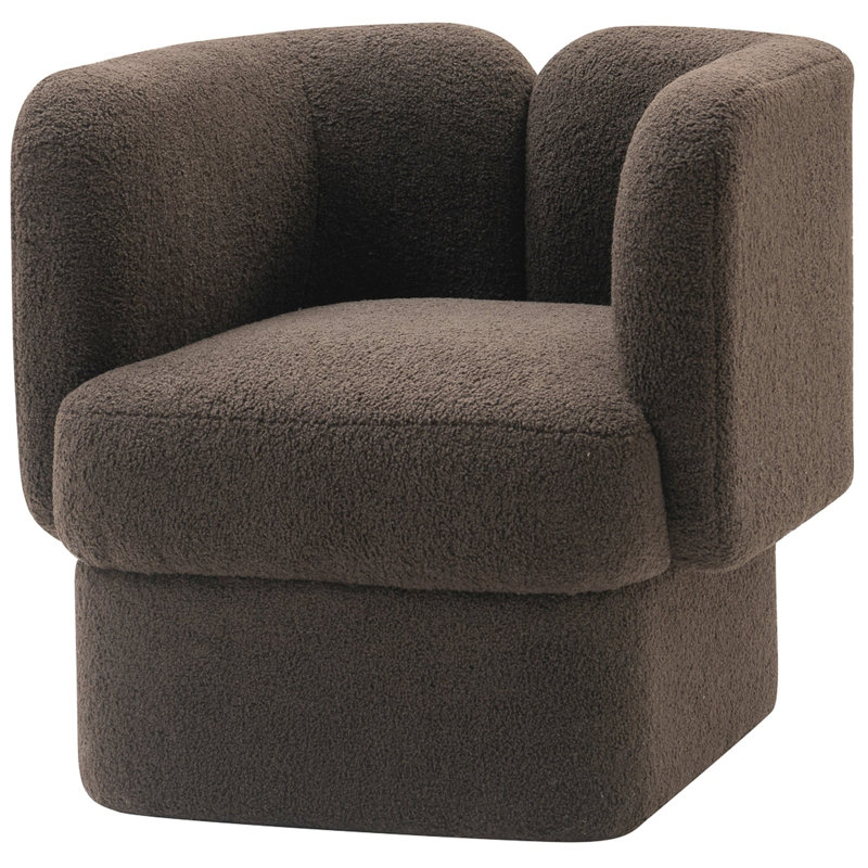 Chaise d'appoint Lemondrop en chenille martelée