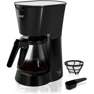 Machine à café goutte à goutte 5 tasses avec carafe en verre et filtre Caynel