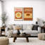 Ensemble de 2 décorations murales de cuisine italienne à la carbonara et bolognaise - impression sur toile encadrée 2 pièces-358784531-358784535