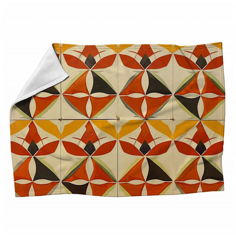 Machine Printed Throw Blanket, 50" x 60"