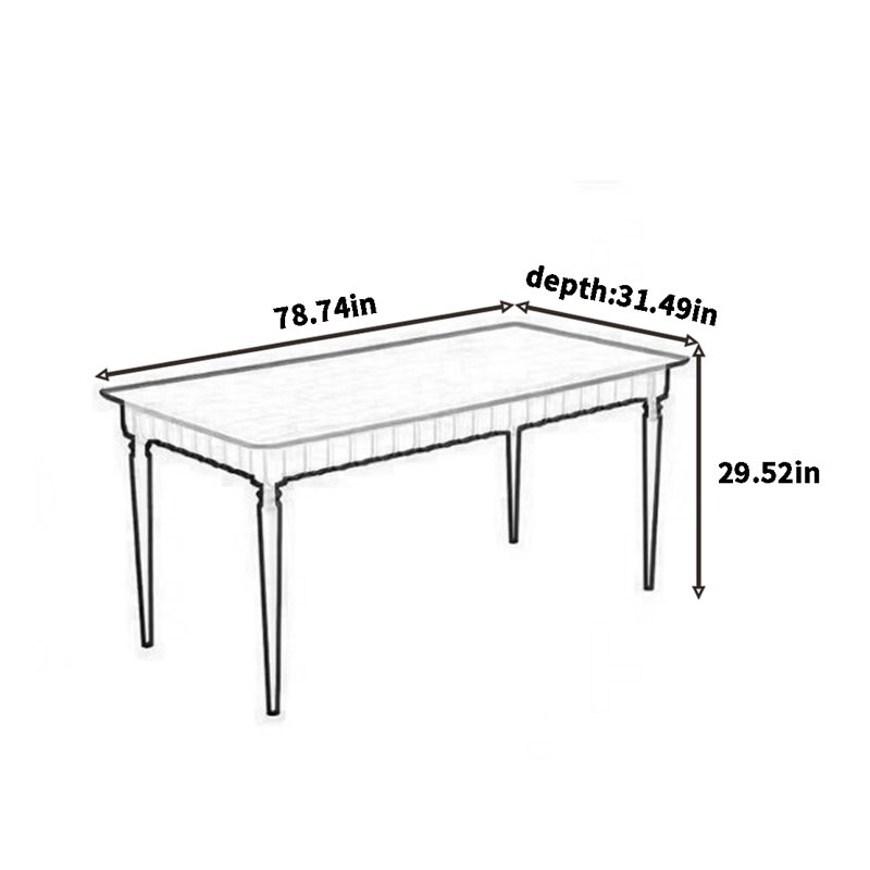 Vae, 29.52"H x 78.74"L x 31.49"W