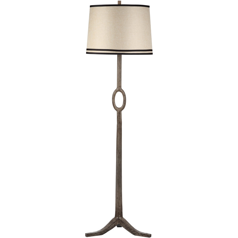 Packwood 64" Floor Lamp, Bois flotté brun