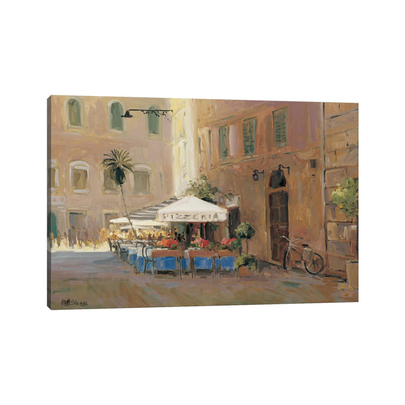 Café Roma by Allayn Stevens - Wrapped Canvas Painting, 66.04 cm H x 45.72 cm W x 1.91 cm D