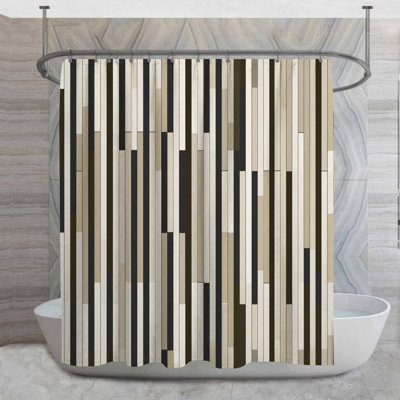 Rideau de douche rayé Cimara