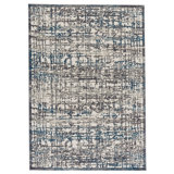 Marczi Abstract Gray/Turquoise Area Rug